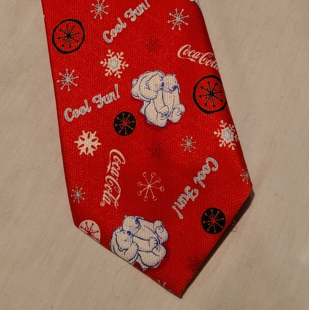 Mens Coca Cola Coke Red Tie NWT
